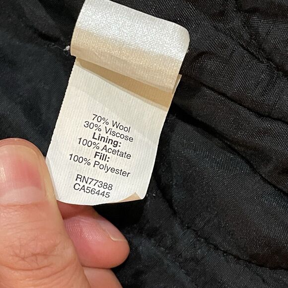 J. Crew Men’s Wool Blend Coat Size M Mackinaw Cruiser Style Dark Gray Excellent - Picture 12 of 13